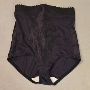 Vintage USA Union Made Curvatures High Waist Shapewear Underwear Black Size XL